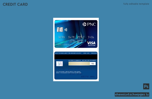 USA PNC Bank Visa Signature Card – Beispielvorschau